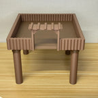 Rectangle Platform with Fence RoseLark Pet Products