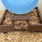 Rectangle Platform with Fence RoseLark Pet Products