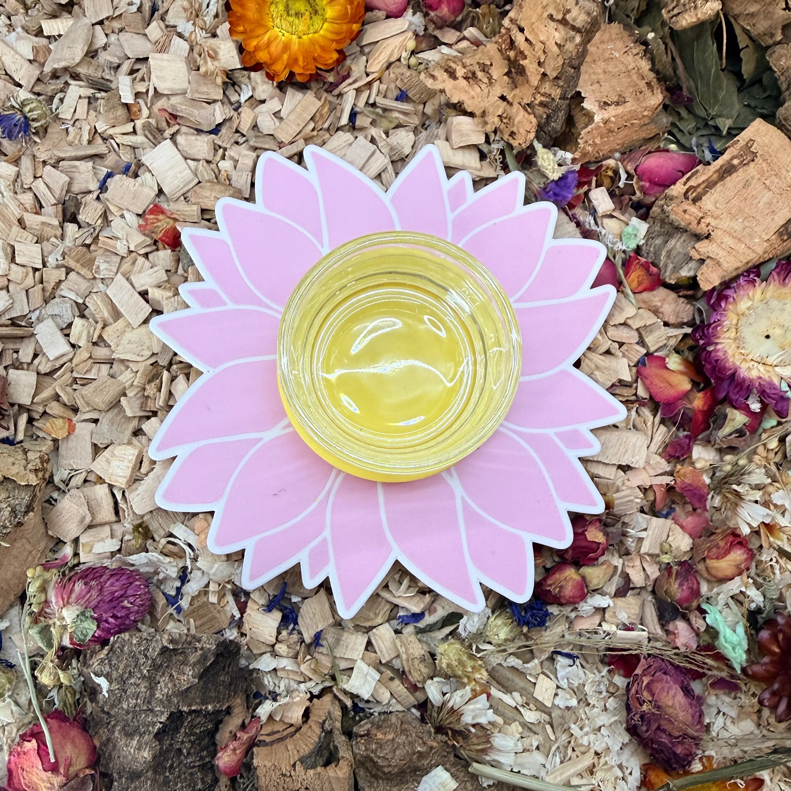 Sunflower Water bowl holder/Food Bowl RoseLark Pet Products