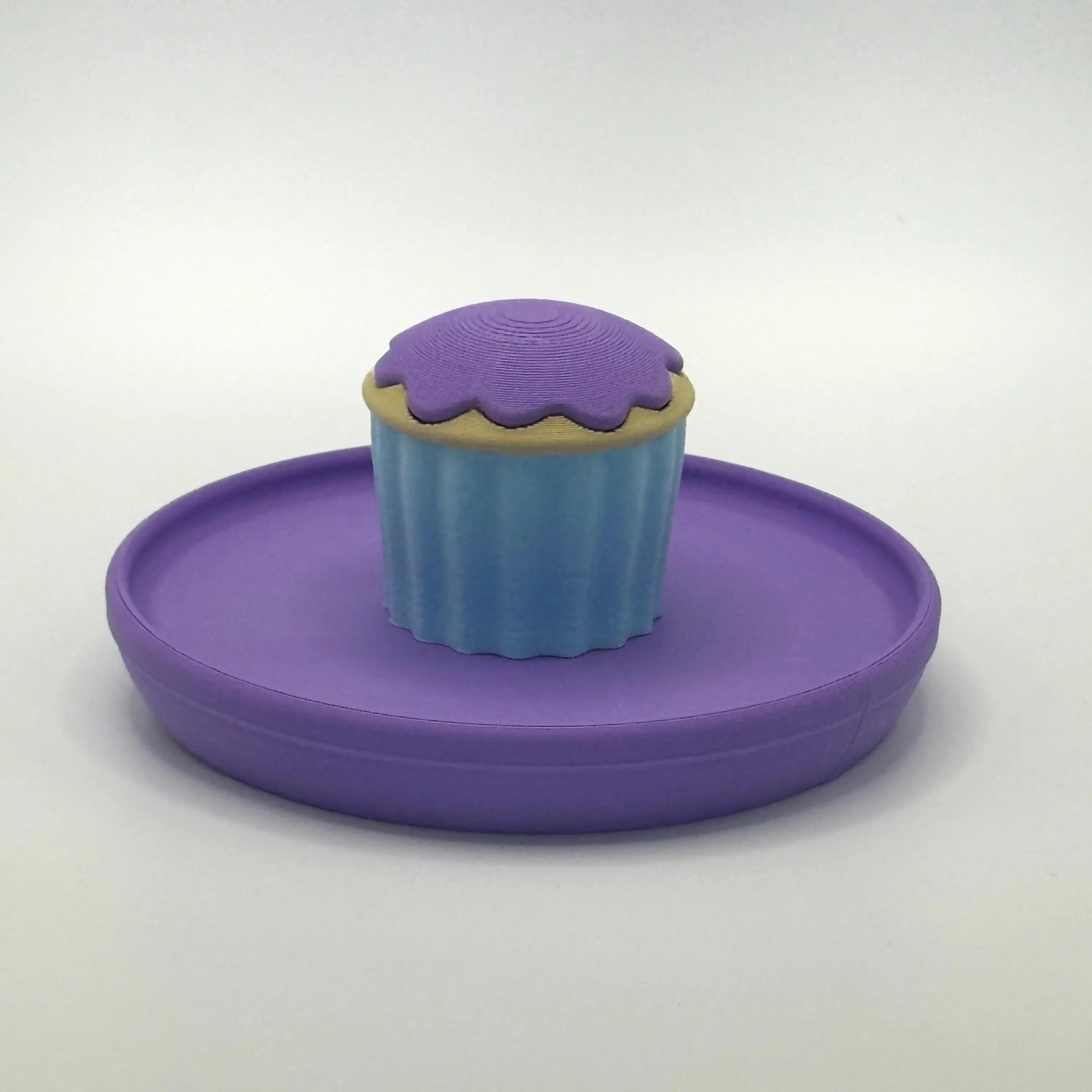 Cupcake Plate: Small Pet Food Dish RoseLark Pet Products