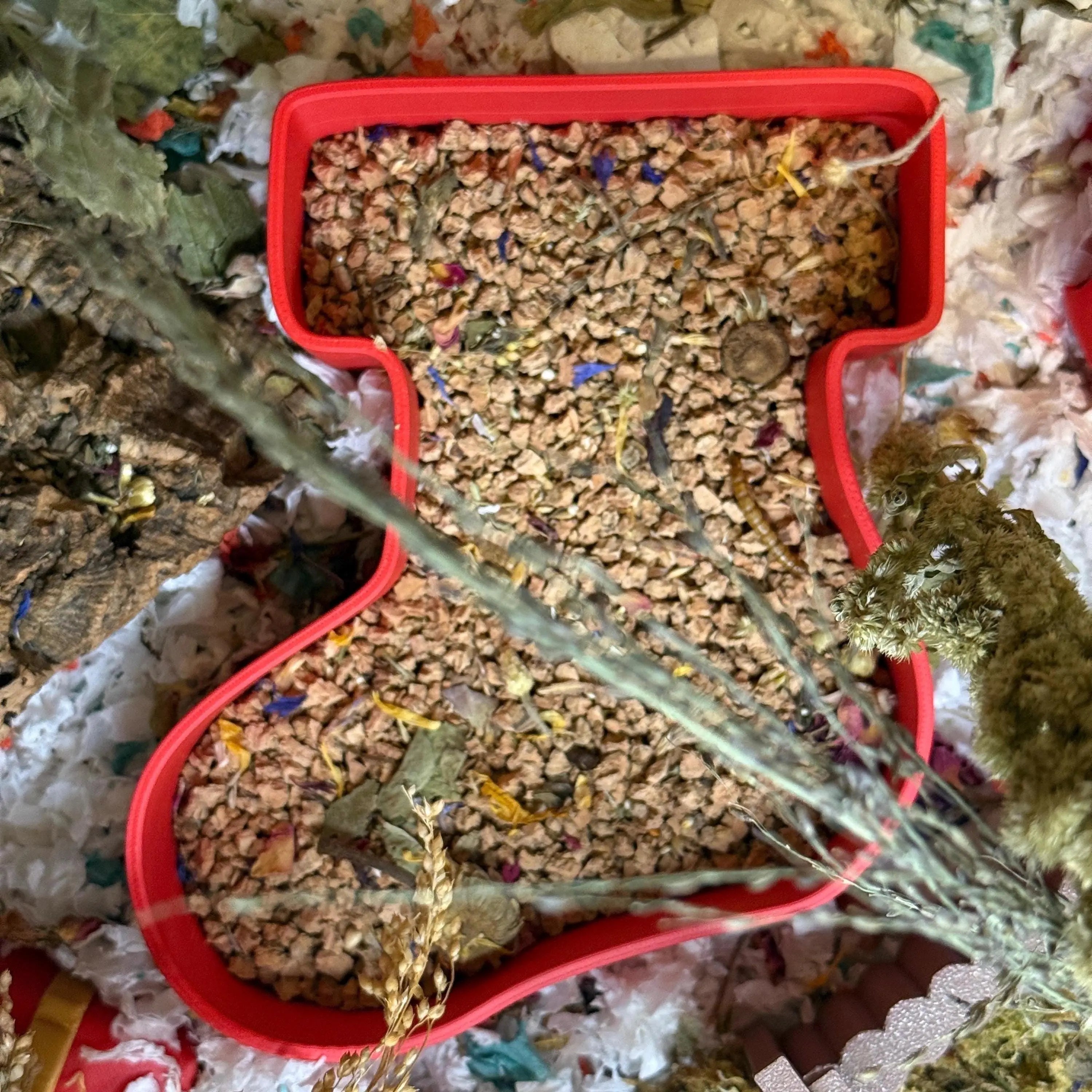 hamster dig box, hamster digging box, hamster sand dig box, hamster dig box UK, Christmas hamster toy, santa stocking pet toy