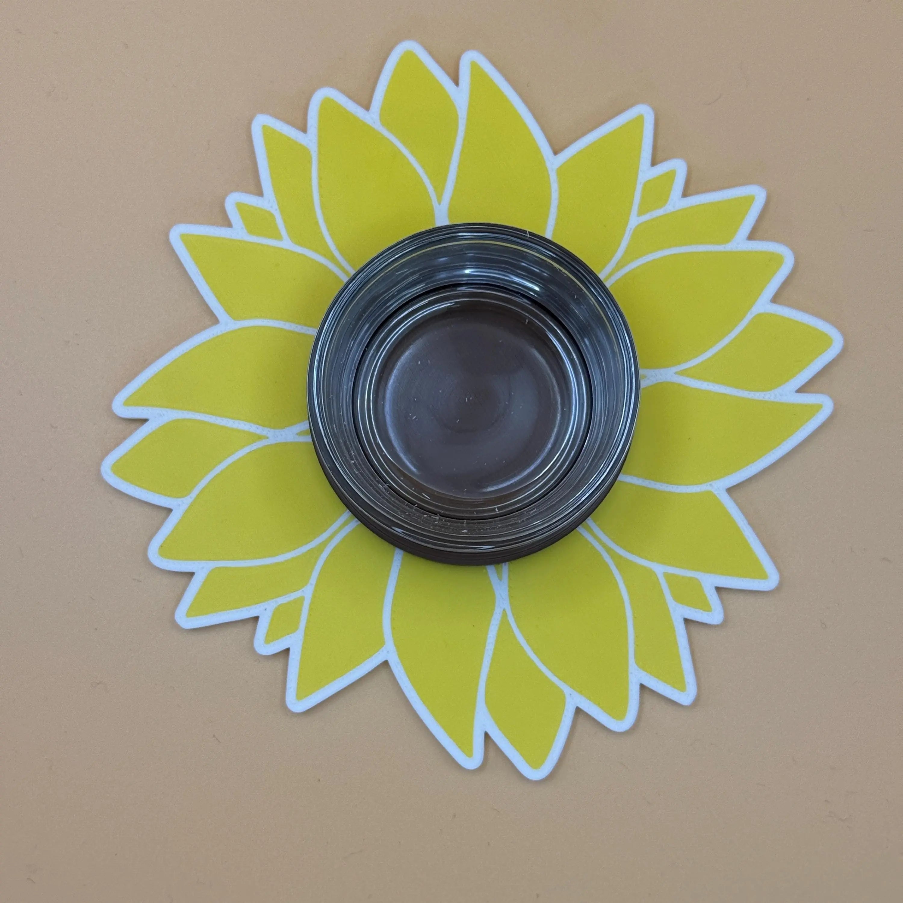 Sunflower Water bowl holder/Food Bowl RoseLark Pet Products