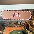 Magnetic Personalised Hamster Name Plaque