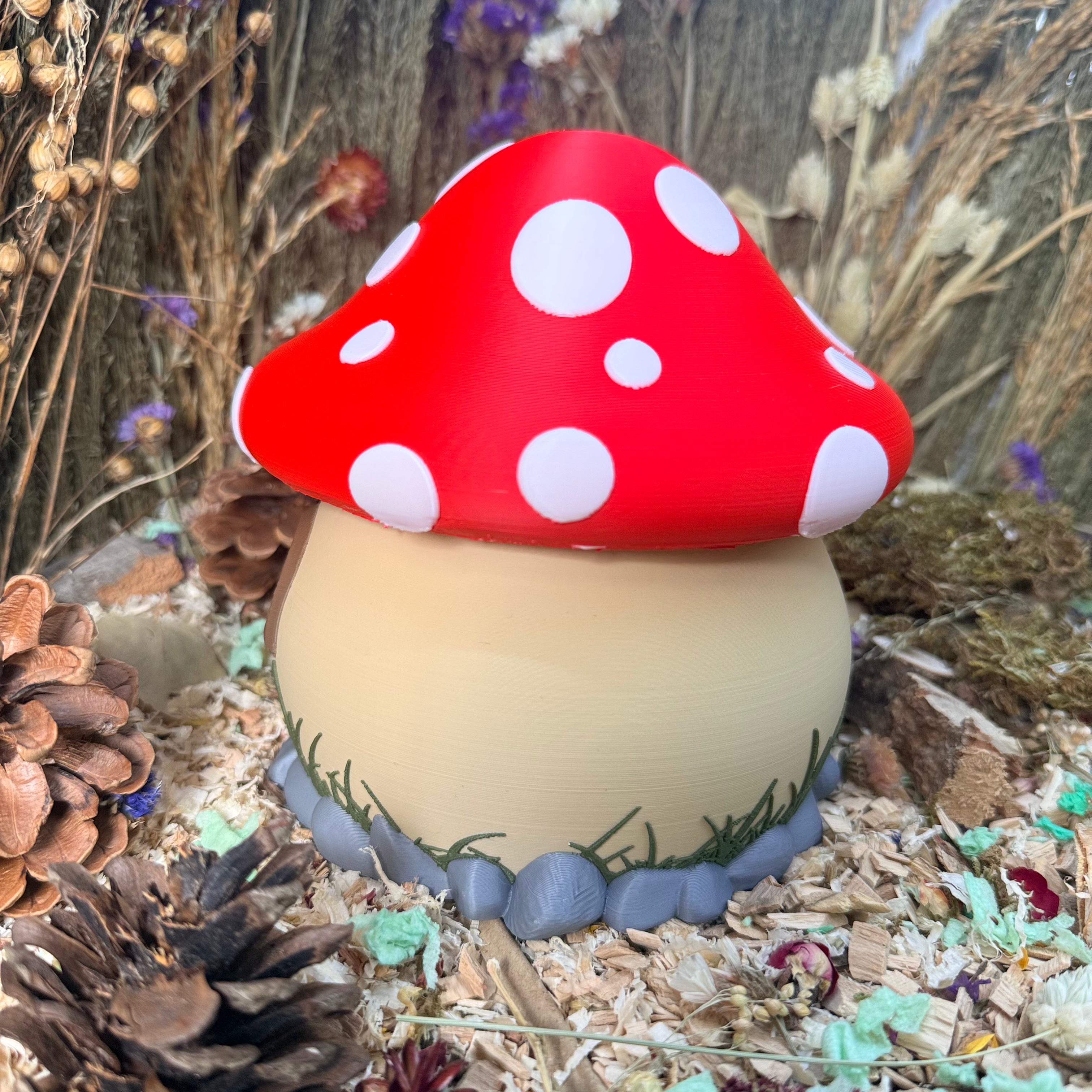 Mushroom House Hide with Removable Lid