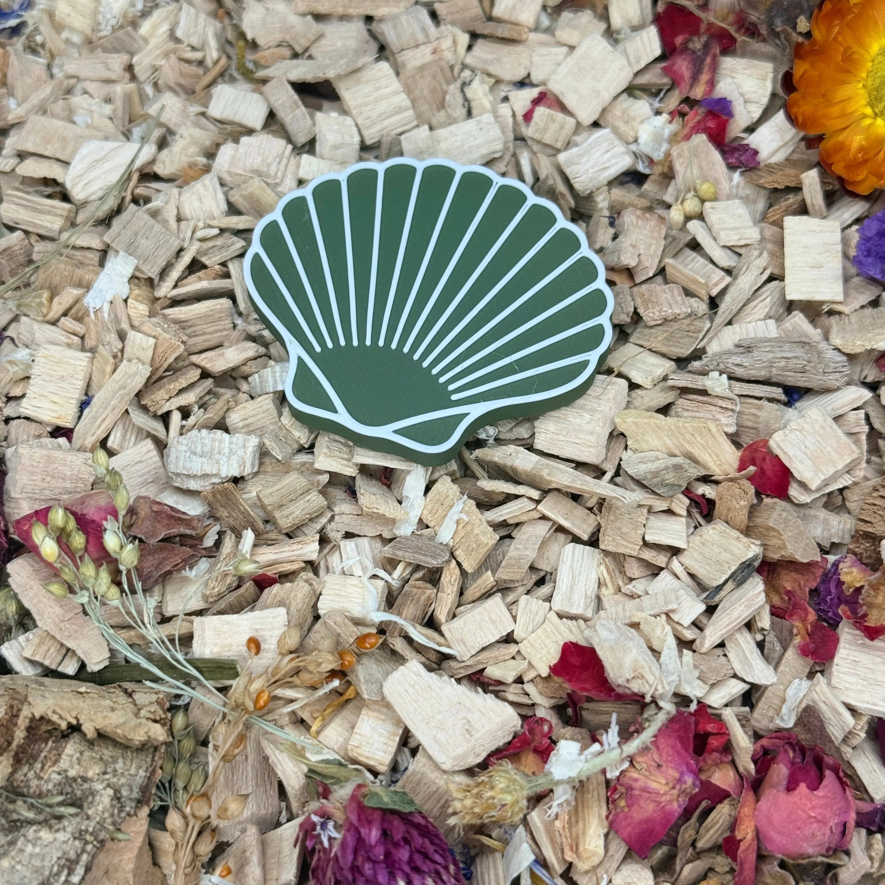 Seashell Stepping Stones – Enclosure Decoration (Set of 3) RoseLark Pet Products