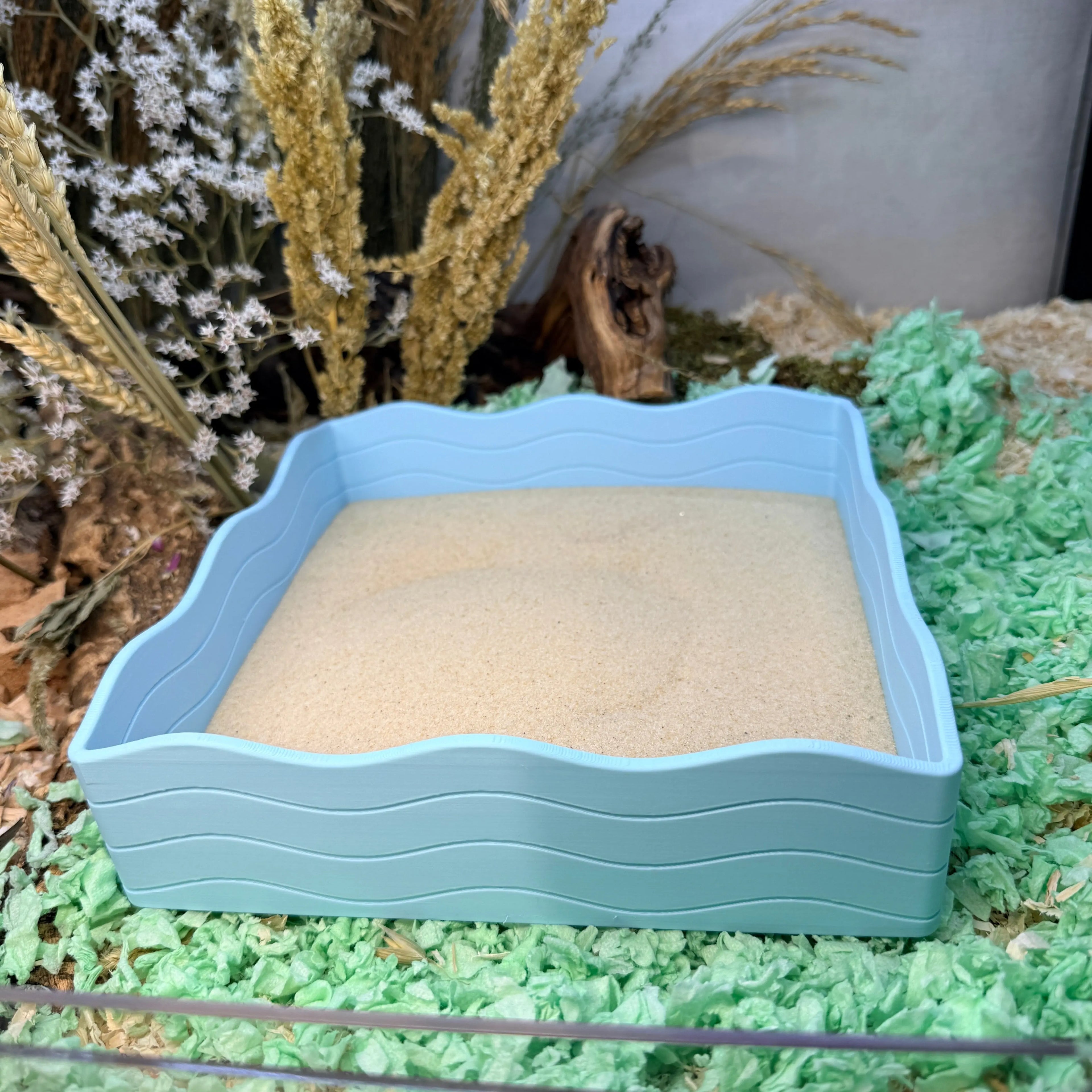 Wave Sand Bath & Dig Box RoseLark Pet Products