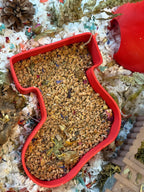 hamster dig box, hamster digging box, hamster sand dig box, hamster dig box UK, Christmas hamster toy, santa stocking pet toy