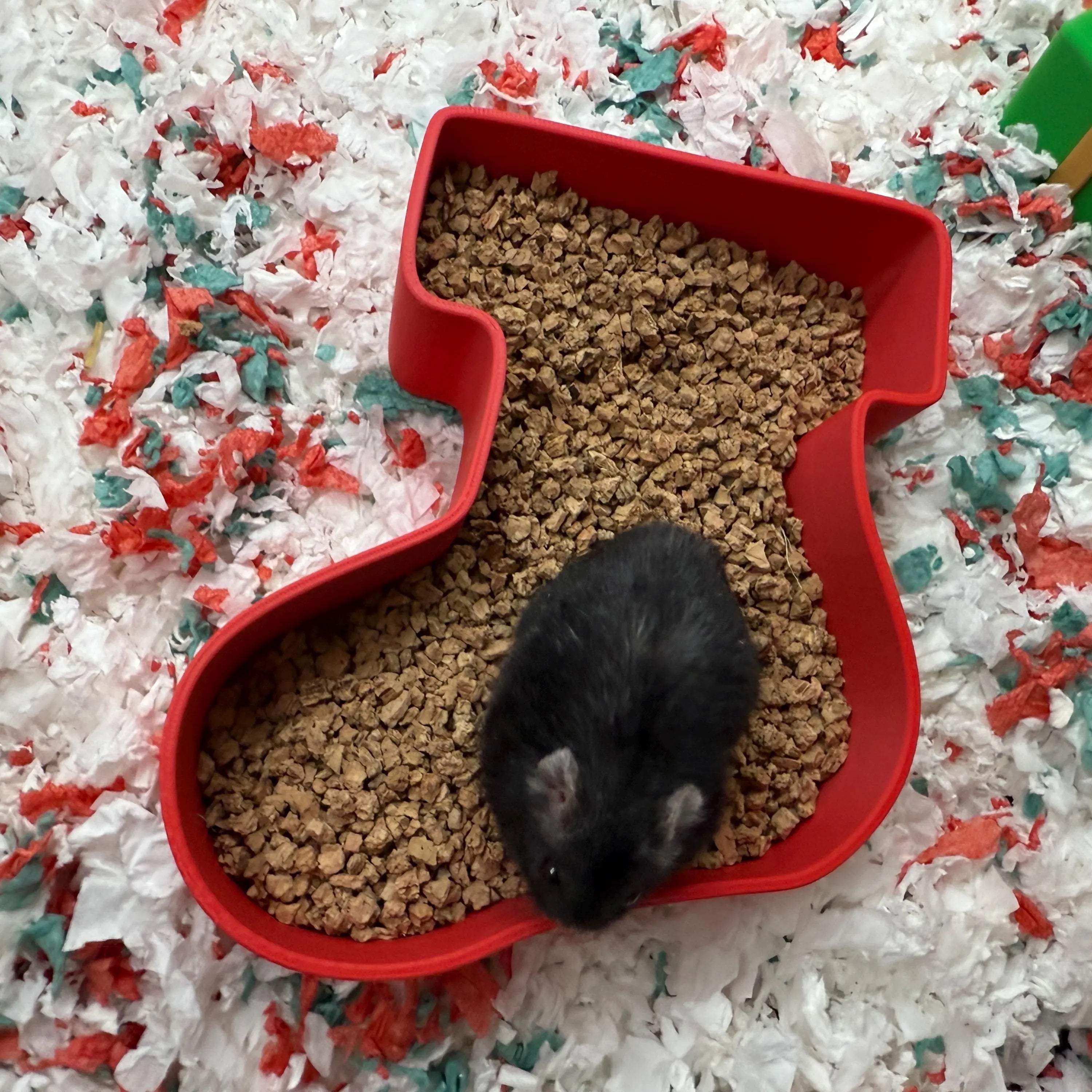 hamster dig box, hamster digging box, hamster sand dig box, hamster dig box UK, Christmas hamster toy, santa stocking pet toy