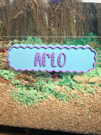 Enclosure Decoration Magnetic Personalised Hamster Name Plaque | RoseLark