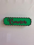 Enclosure Decoration Magnetic Personalised Hamster Name Plaque | RoseLark