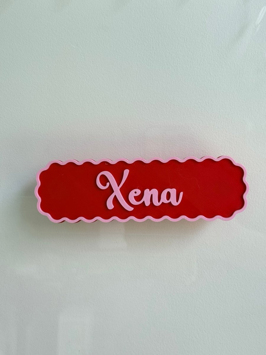 Enclosure Decoration Magnetic Personalised Hamster Name Plaque | RoseLark
