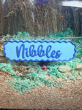 Enclosure Decoration Magnetic Personalised Hamster Name Plaque | RoseLark