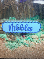 Enclosure Decoration Magnetic Personalised Hamster Name Plaque | RoseLark