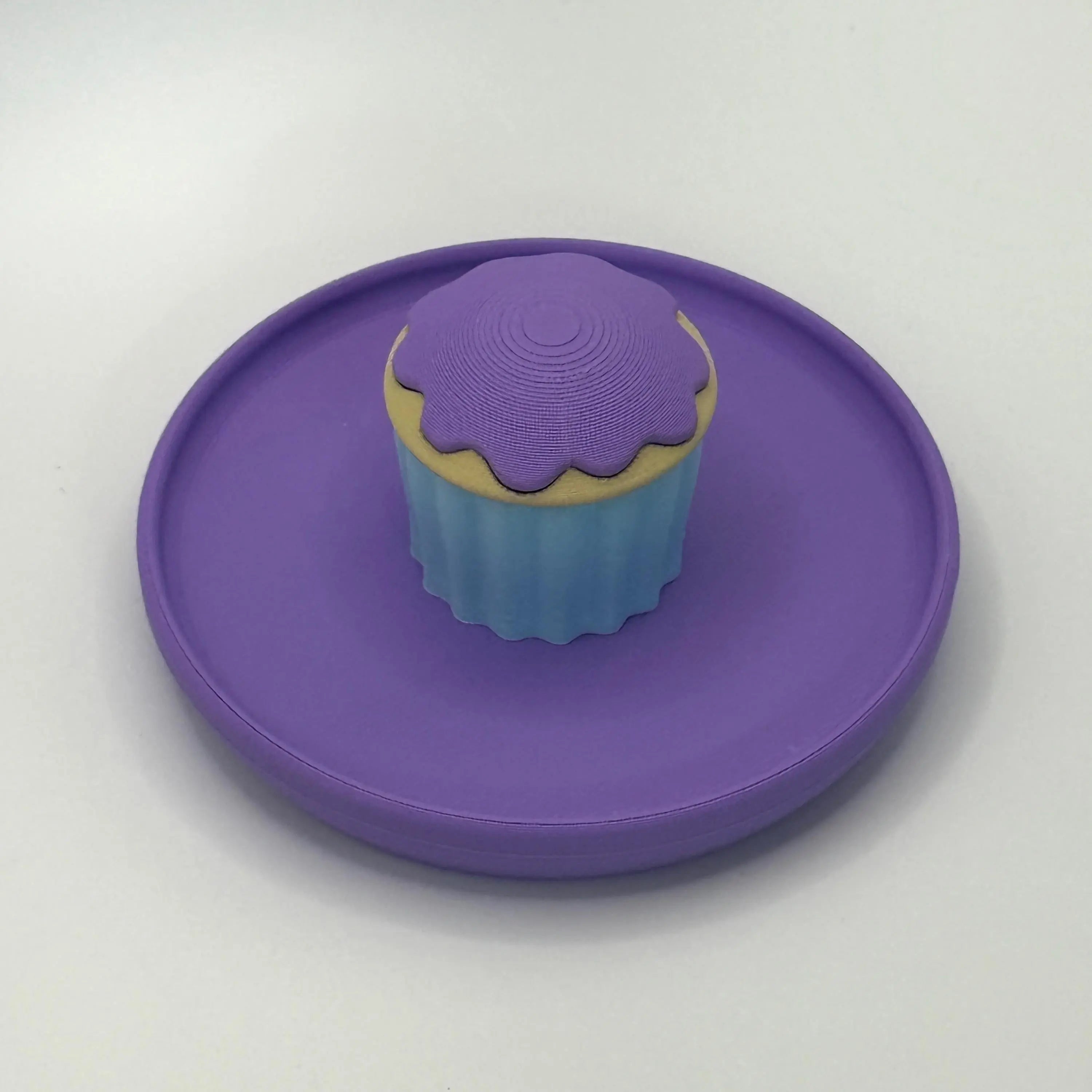 Cupcake Plate: Small Pet Food Dish RoseLark Pet Products