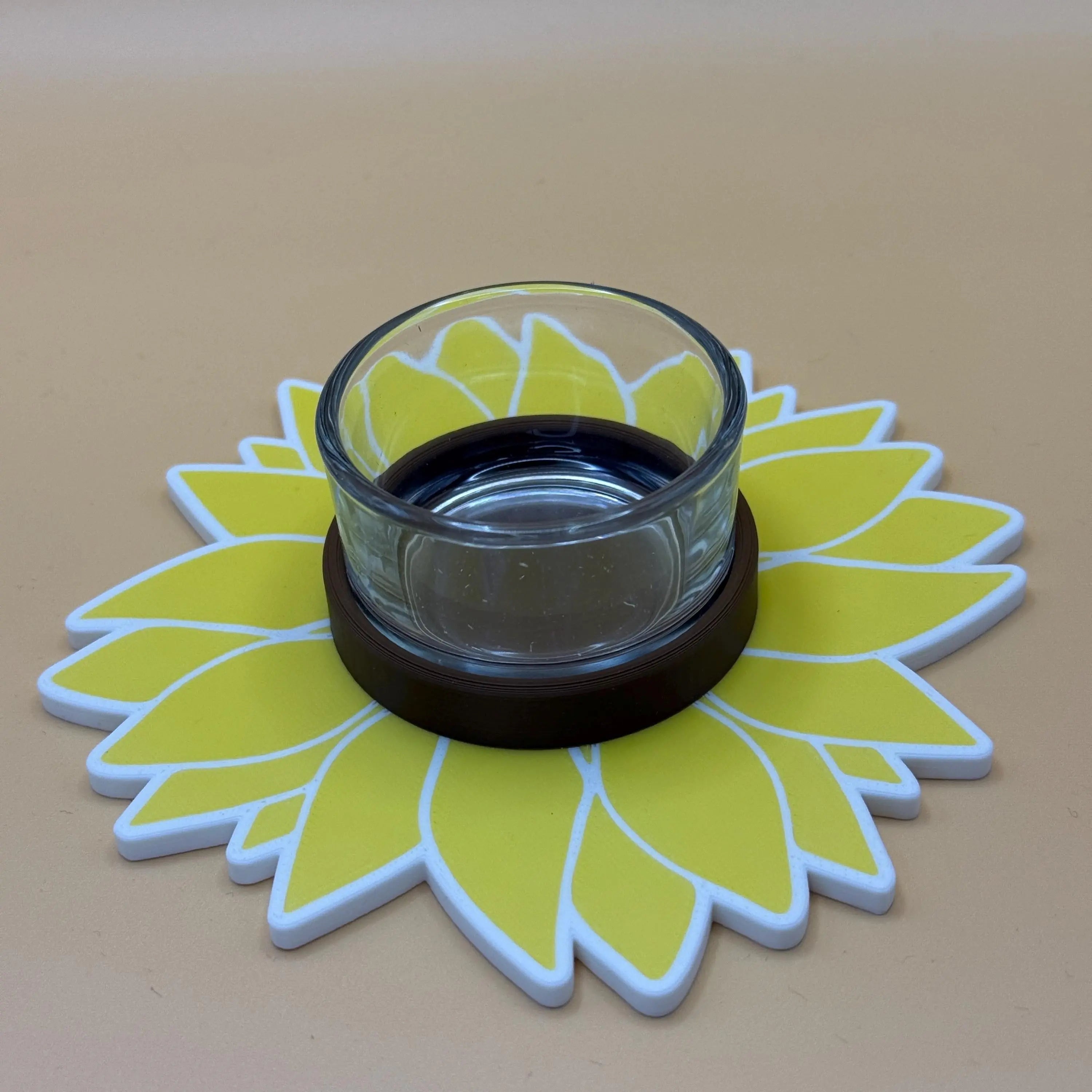 Food Bowl Sunflower Water bowl holder/Food Bowl RoseLark Pet Products