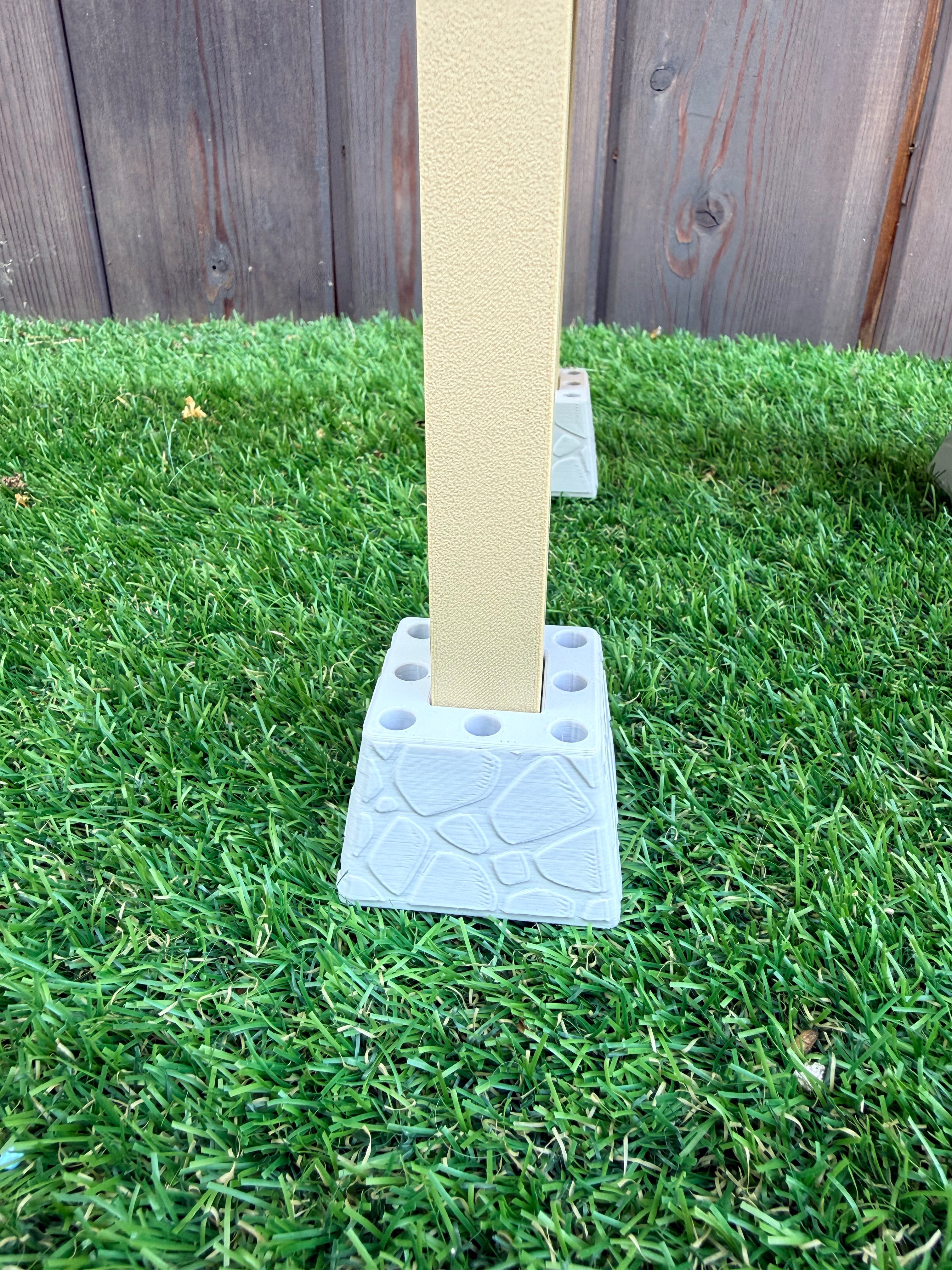 Stone-effect spray holder pots for Enchanted Garden Hamster Pergola