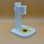 Sunflower Pet Water Bottle Holder, Free Standing Adjustable Height RoseLark Pet Products