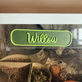 Magnetic Personalised Hamster Name Plaque | RoseLark