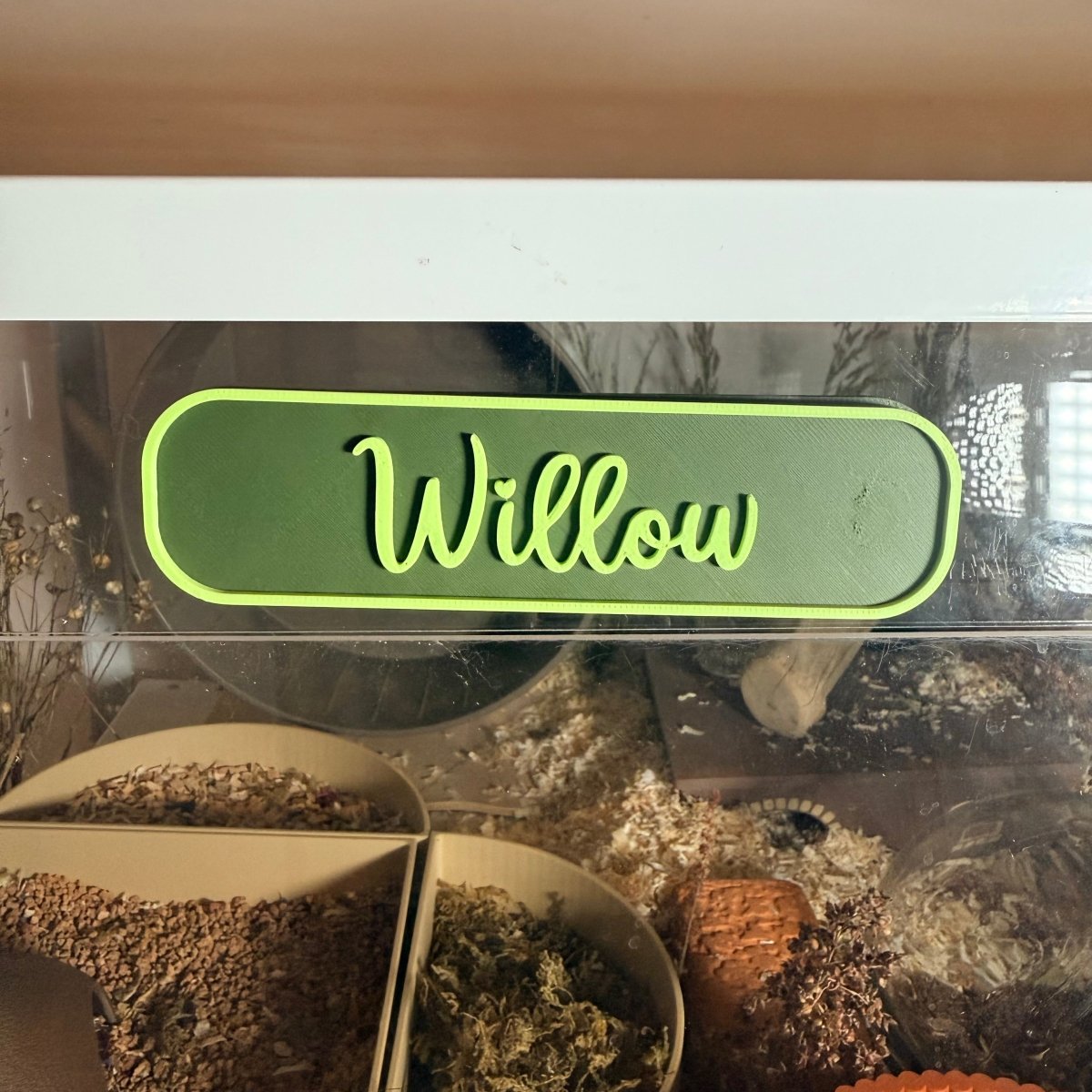 Magnetic Personalised Hamster Name Plaque | RoseLark