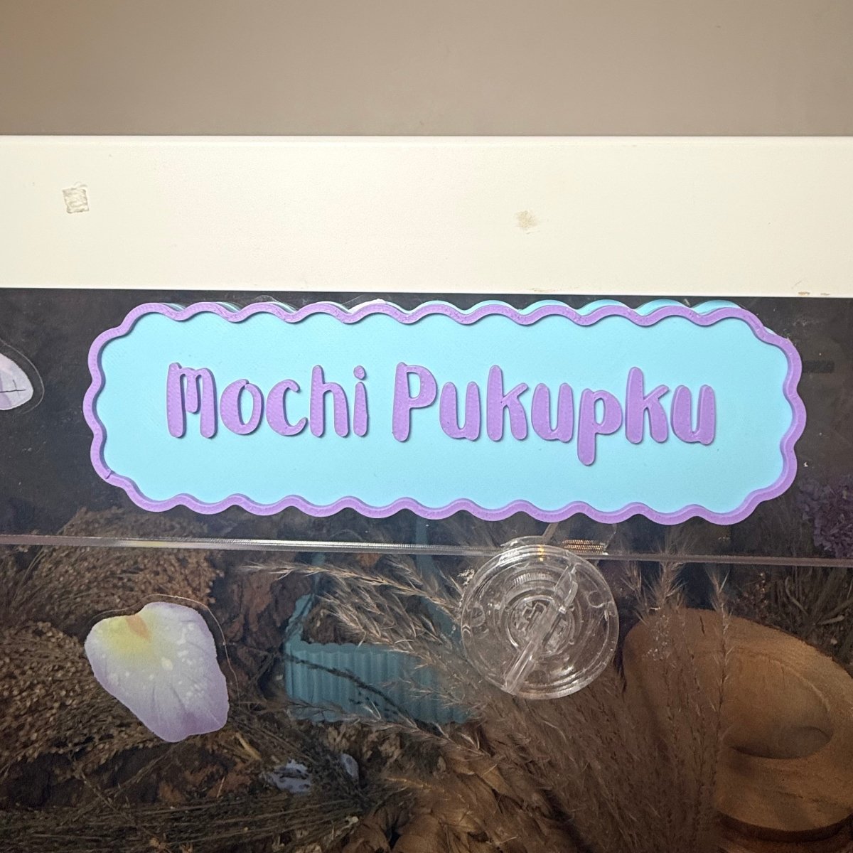 Magnetic Personalised Hamster Name Plaque | RoseLark