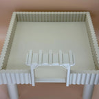 Platform Hamster Platform with Fence 25cm – Stable Platform for Wheel or Sand Bath RoseLark Pet Products