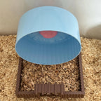 Platform Hamster Platform with Fence 25cm – Stable Platform for Wheel or Sand Bath RoseLark Pet Products