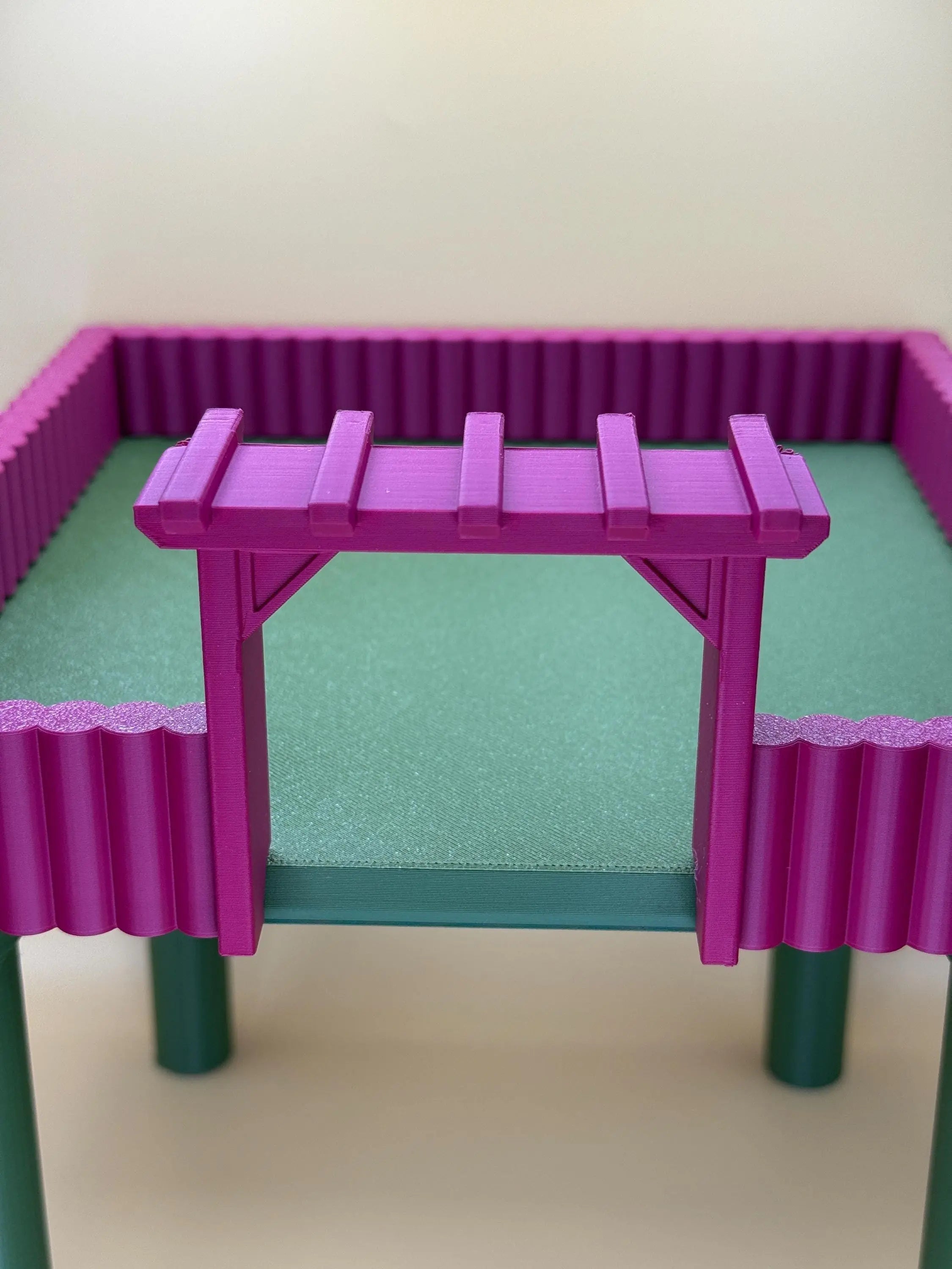 Platform Hamster Platform with Fence 25cm – Stable Platform for Wheel or Sand Bath RoseLark Pet Products