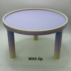 Platform Round Pet Sand Bath Platform – with Optional Lip RoseLark Pet Products