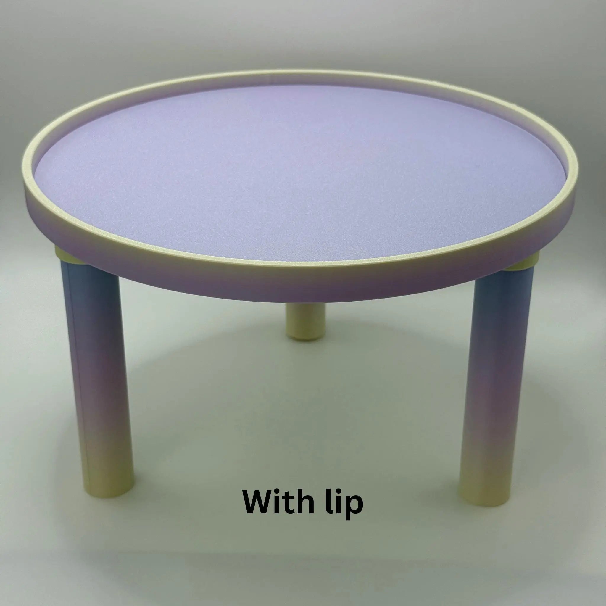 Platform Round Pet Sand Bath Platform – with Optional Lip RoseLark Pet Products
