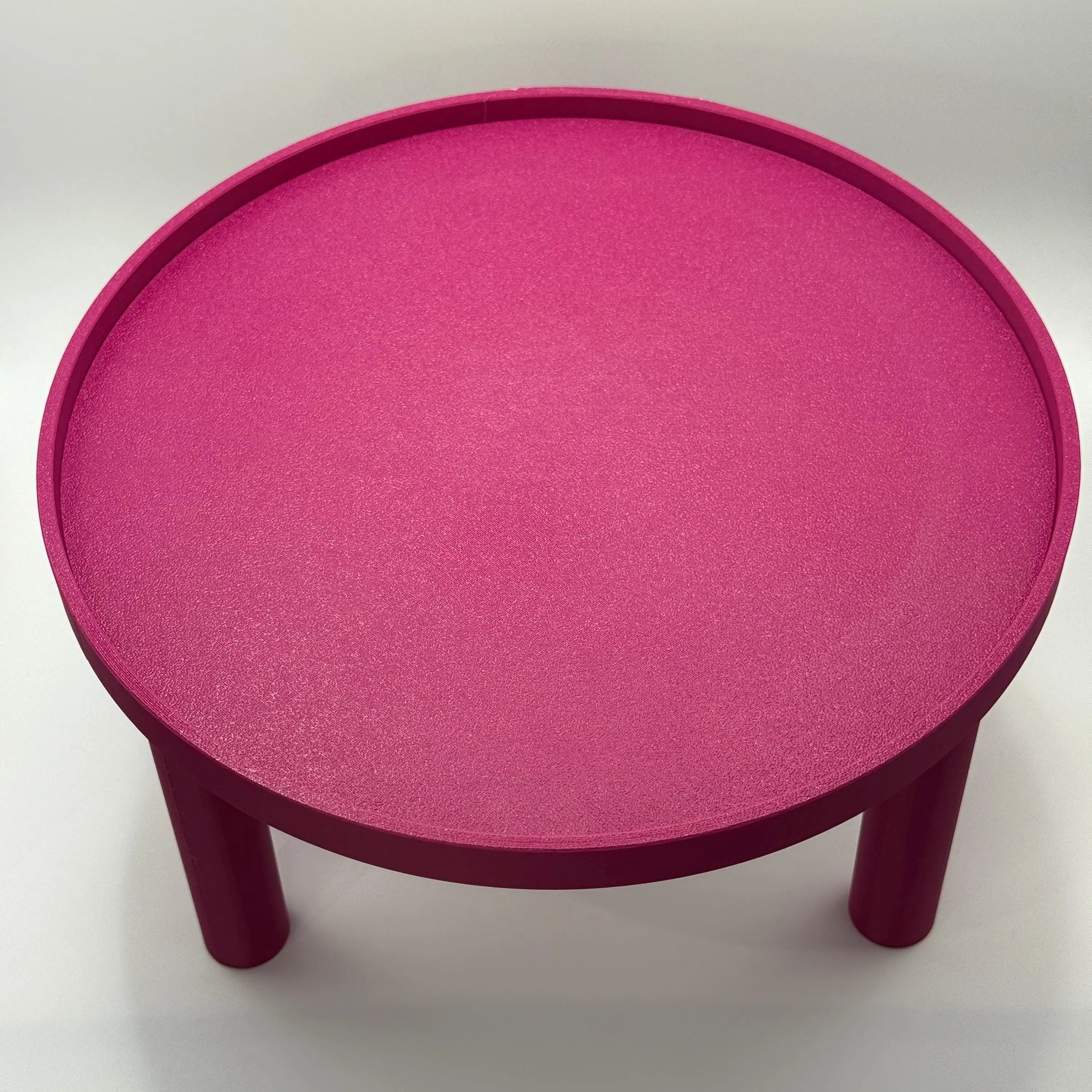 Platform Round Pet Sand Bath Platform – with Optional Lip RoseLark Pet Products