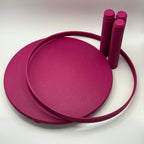 Platform Round Pet Sand Bath Platform – with Optional Lip RoseLark Pet Products