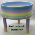 Platform Round Pet Sand Bath Platform – with Optional Lip RoseLark Pet Products