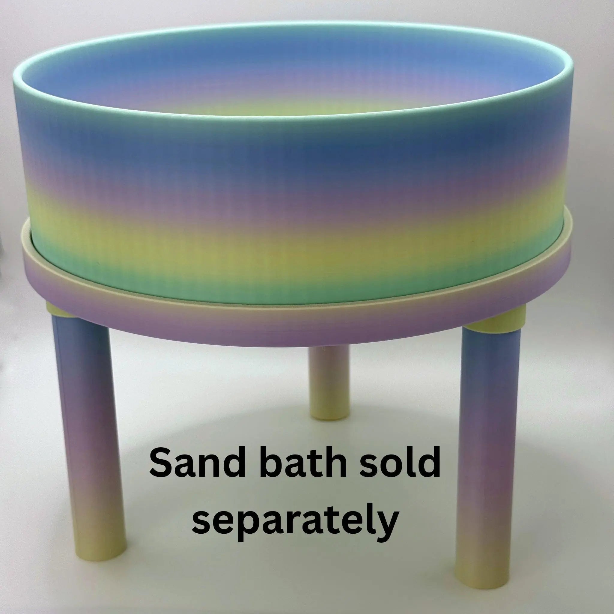 Platform Round Pet Sand Bath Platform – with Optional Lip RoseLark Pet Products