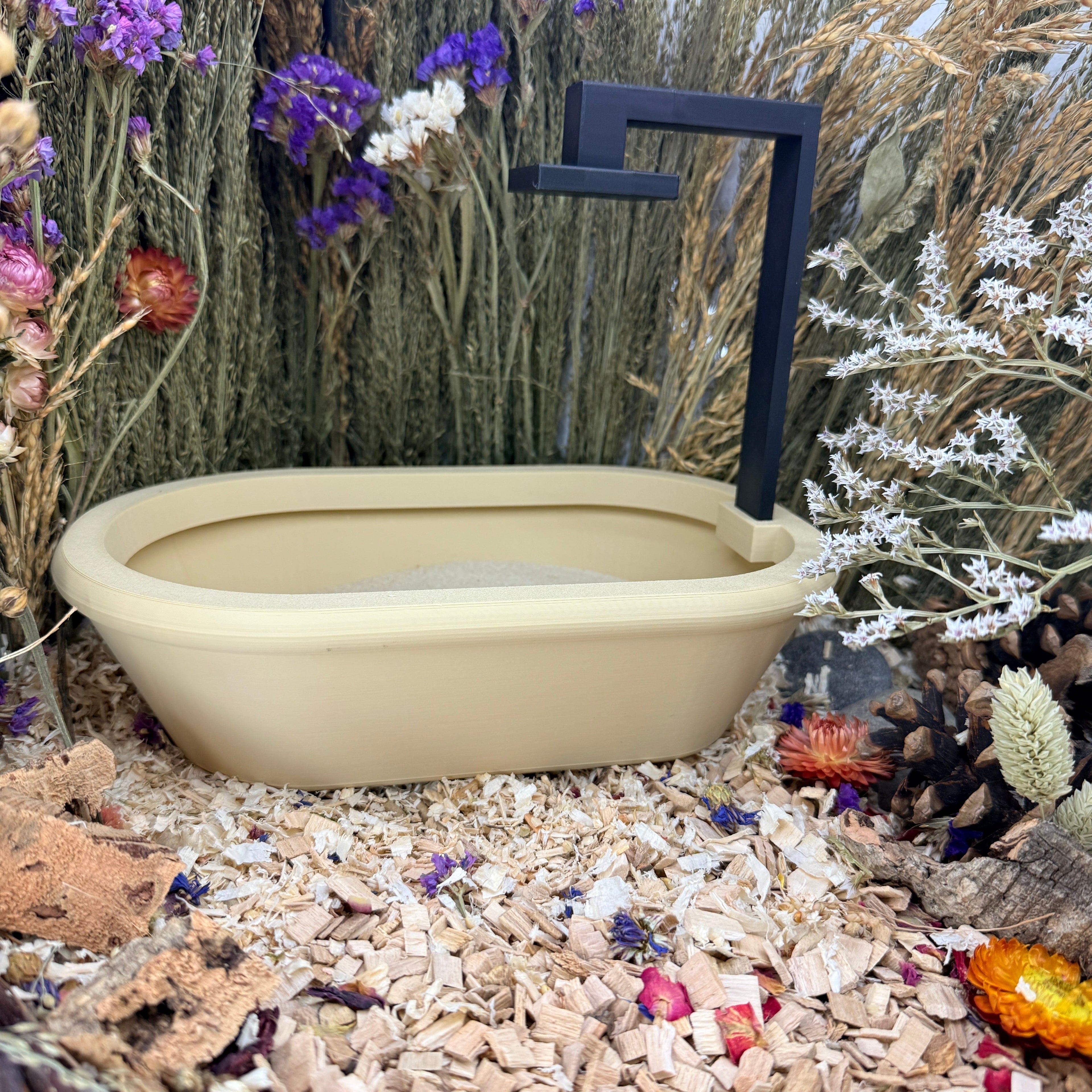 Sand Bath / Dig Box Bathtub Sand Bath & Dig Box RoseLark Pet Products