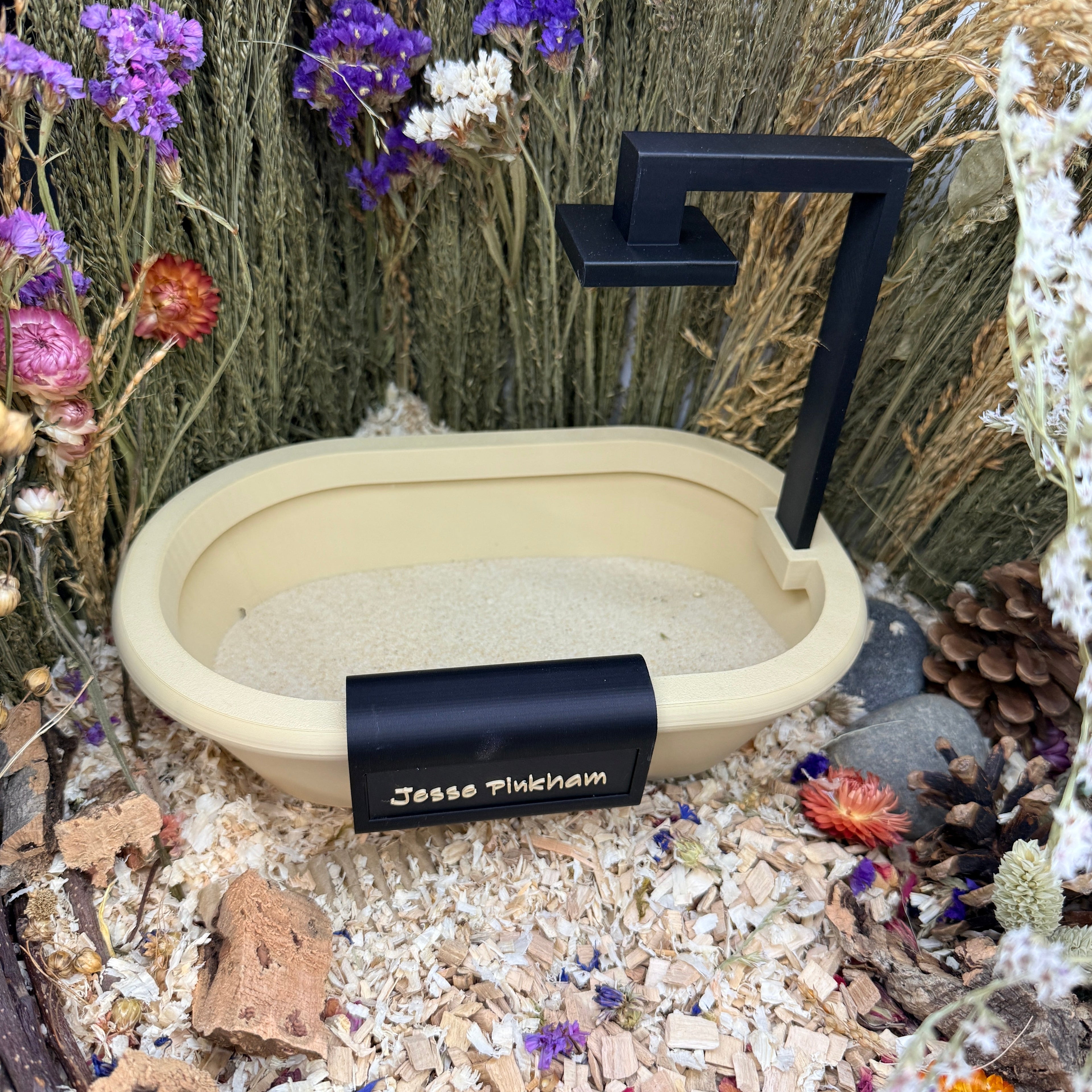Sand Bath / Dig Box Bathtub Sand Bath & Dig Box RoseLark Pet Products
