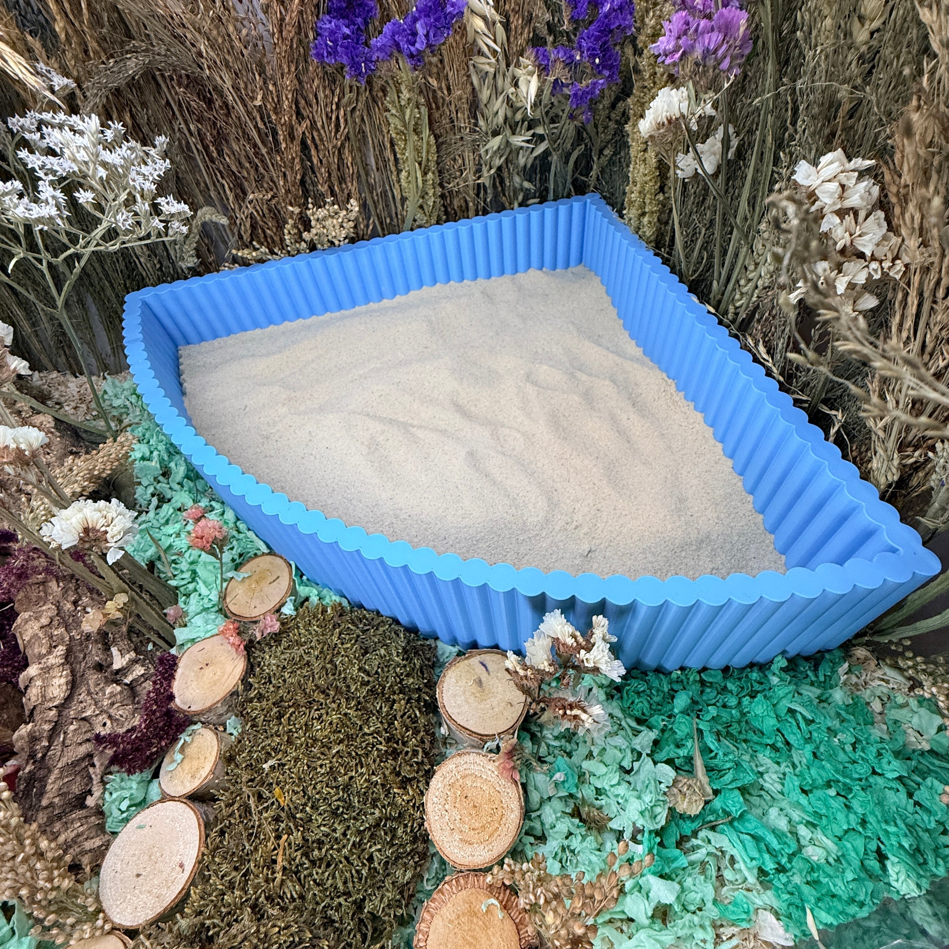 Sand Bath / Dig Box Corner Sand Bath RoseLark Pet Products