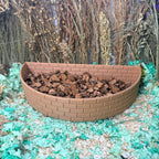 Brick wall style substrate tray for hamster enclosure
