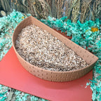 Raised brick style hamster forage tray