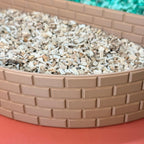 Curved hamster dig box with realistic brick detailing