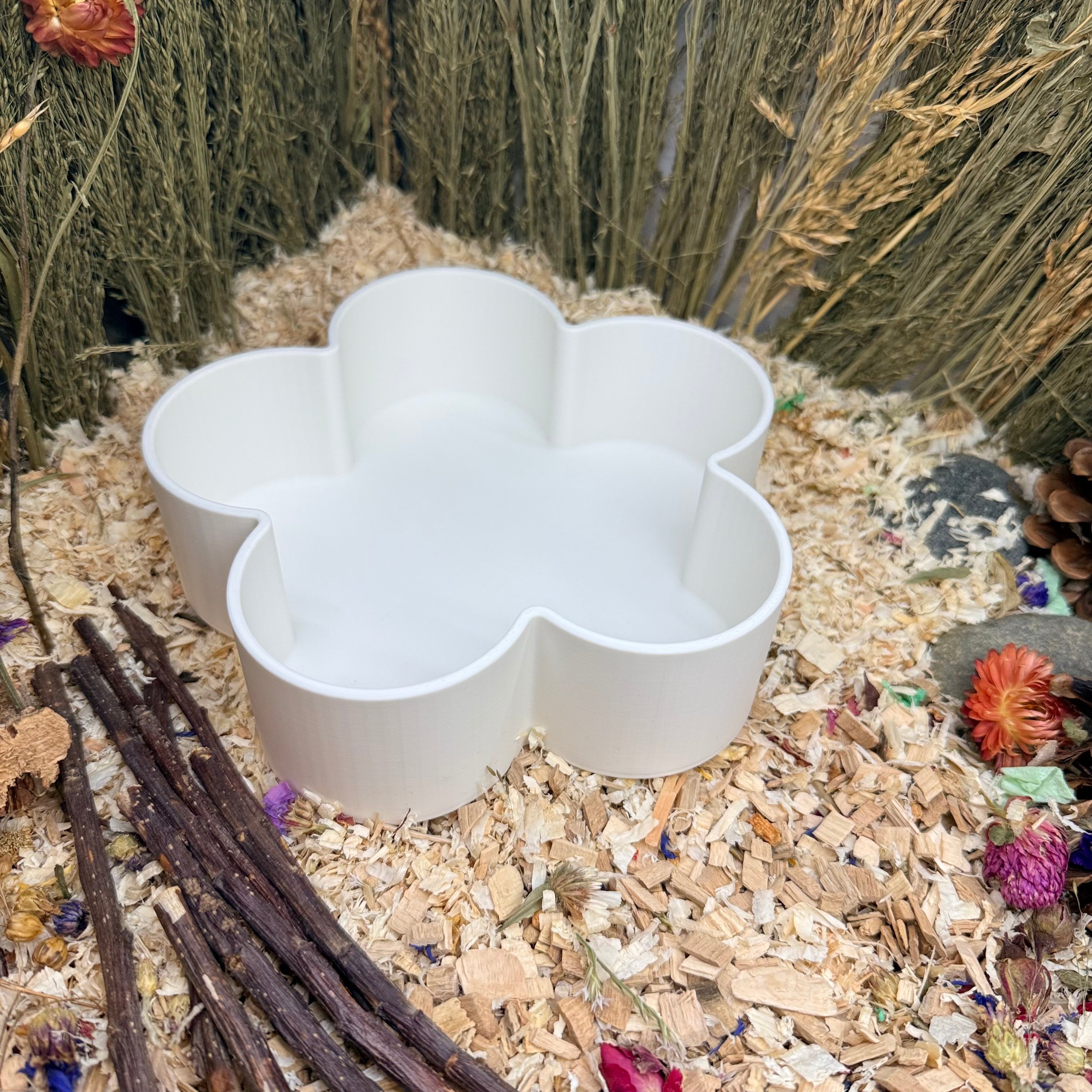 Sand Bath / Dig Box Flower Sand Bath & Dig Box RoseLark Pet Products