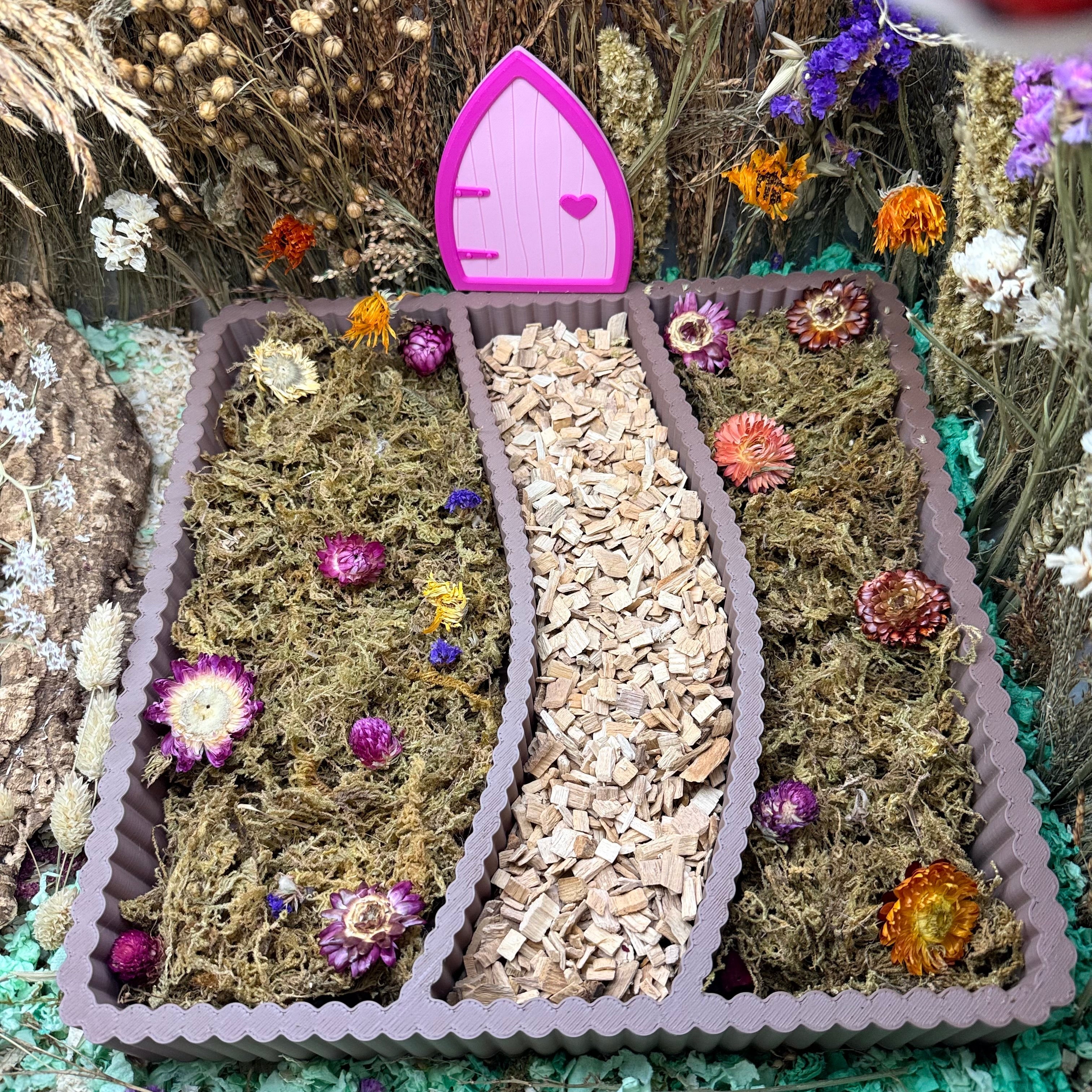 Sand Bath / Dig Box Garden Path Substrate Tray Dig Box RoseLark Pet Products