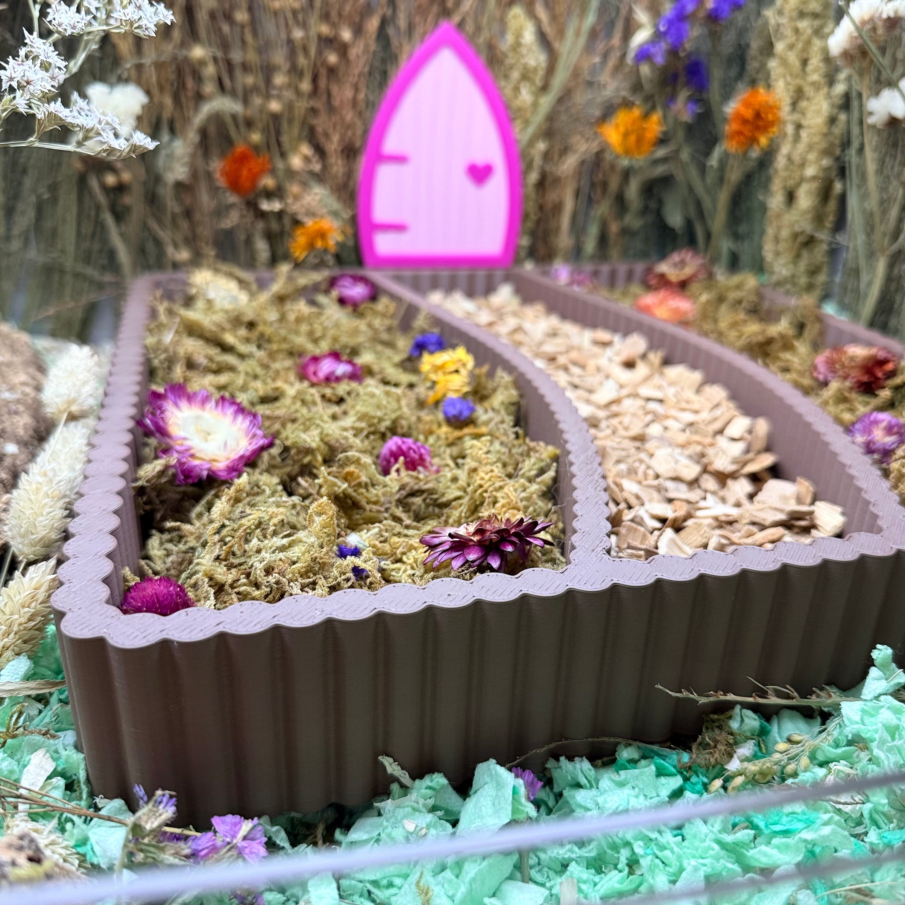 Sand Bath / Dig Box Garden Path Substrate Tray Dig Box RoseLark Pet Products