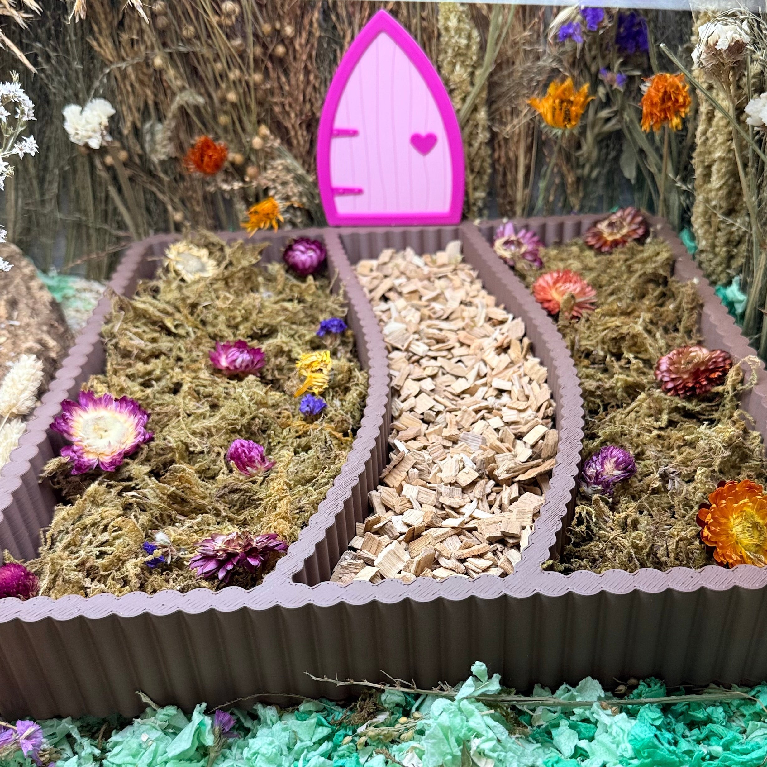 Sand Bath / Dig Box Garden Path Substrate Tray Dig Box RoseLark Pet Products