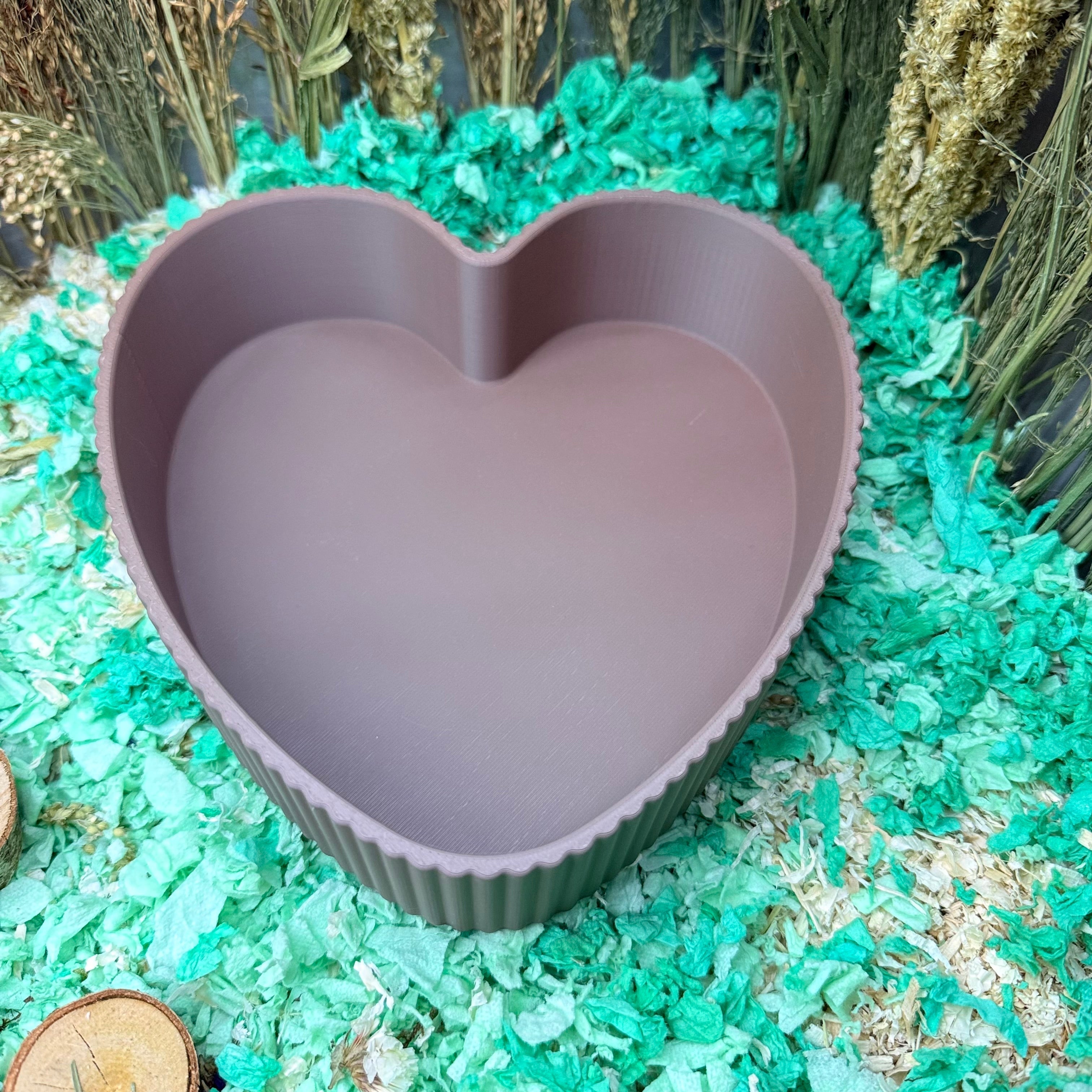 Sand Bath / Dig Box Heart Sand Bath & Dig Box RoseLark Pet Products