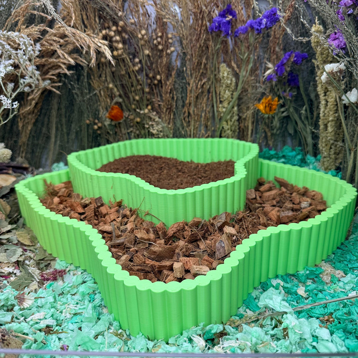 Hamster Dig Box & Substrate Tray – Multi-Zone – RoseLark