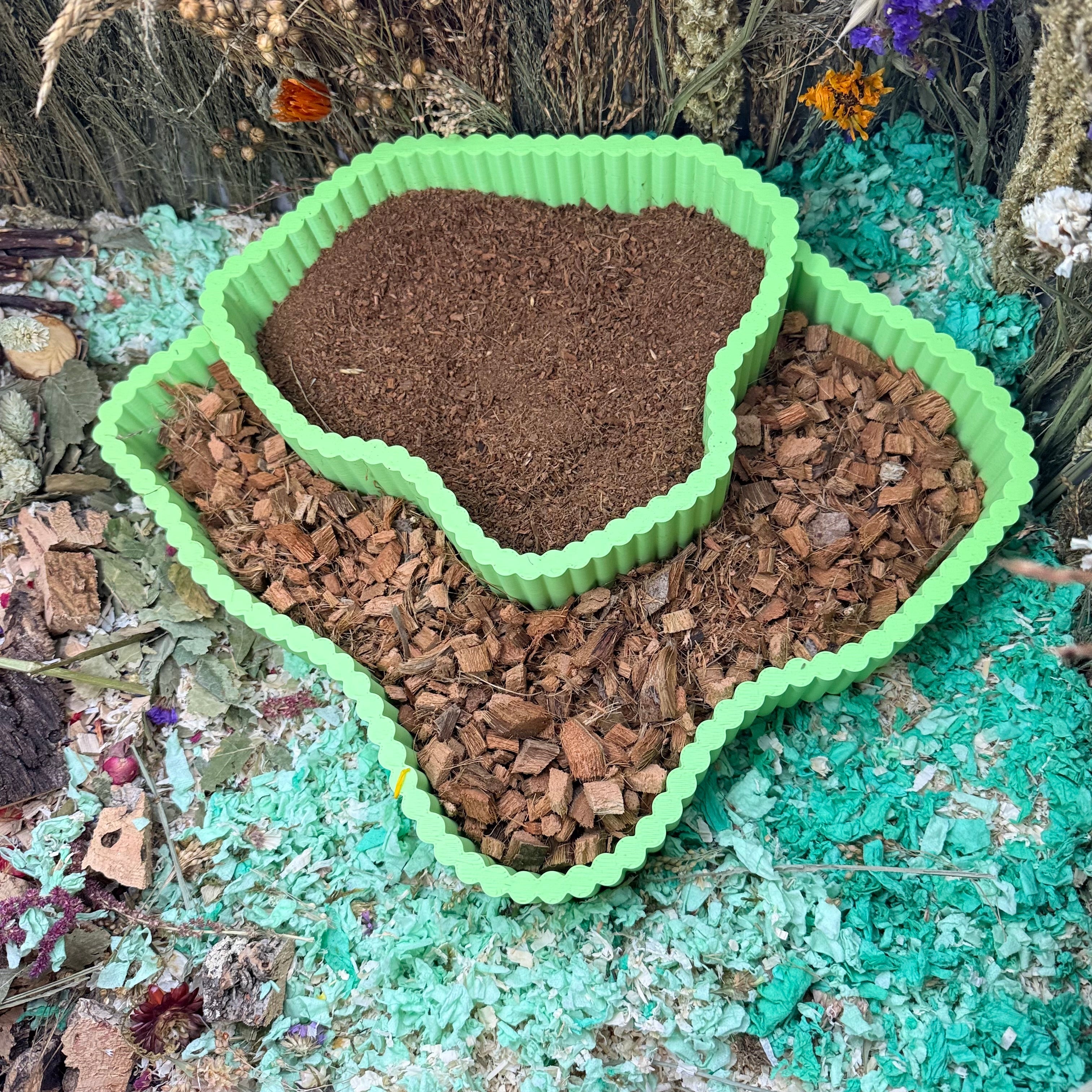 Sand Bath / Dig Box Landscape Substrate Tray Dig Box | RoseLark