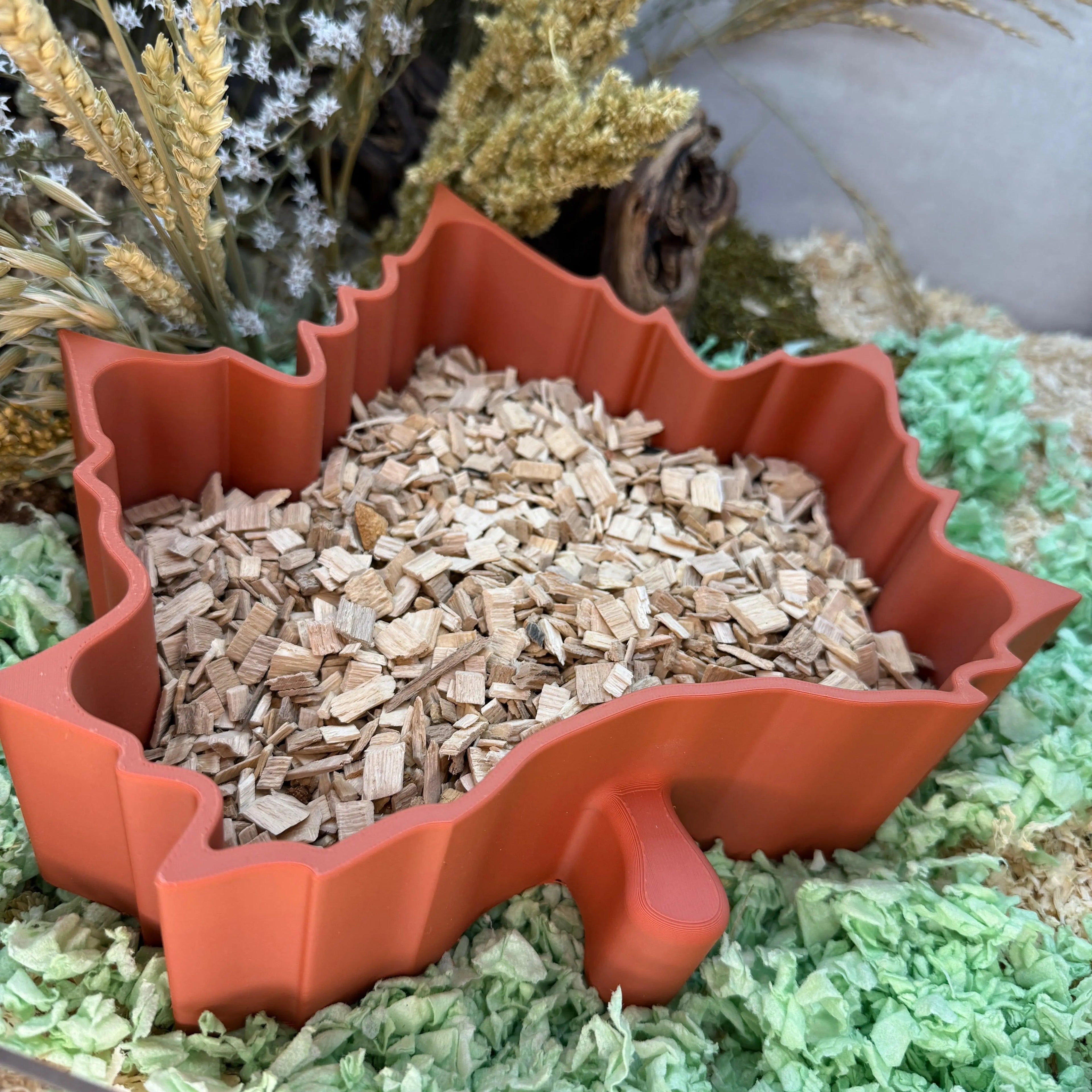 Sand Bath / Dig Box Maple Leaf Sand Bath & Dig Box RoseLark Pet Products