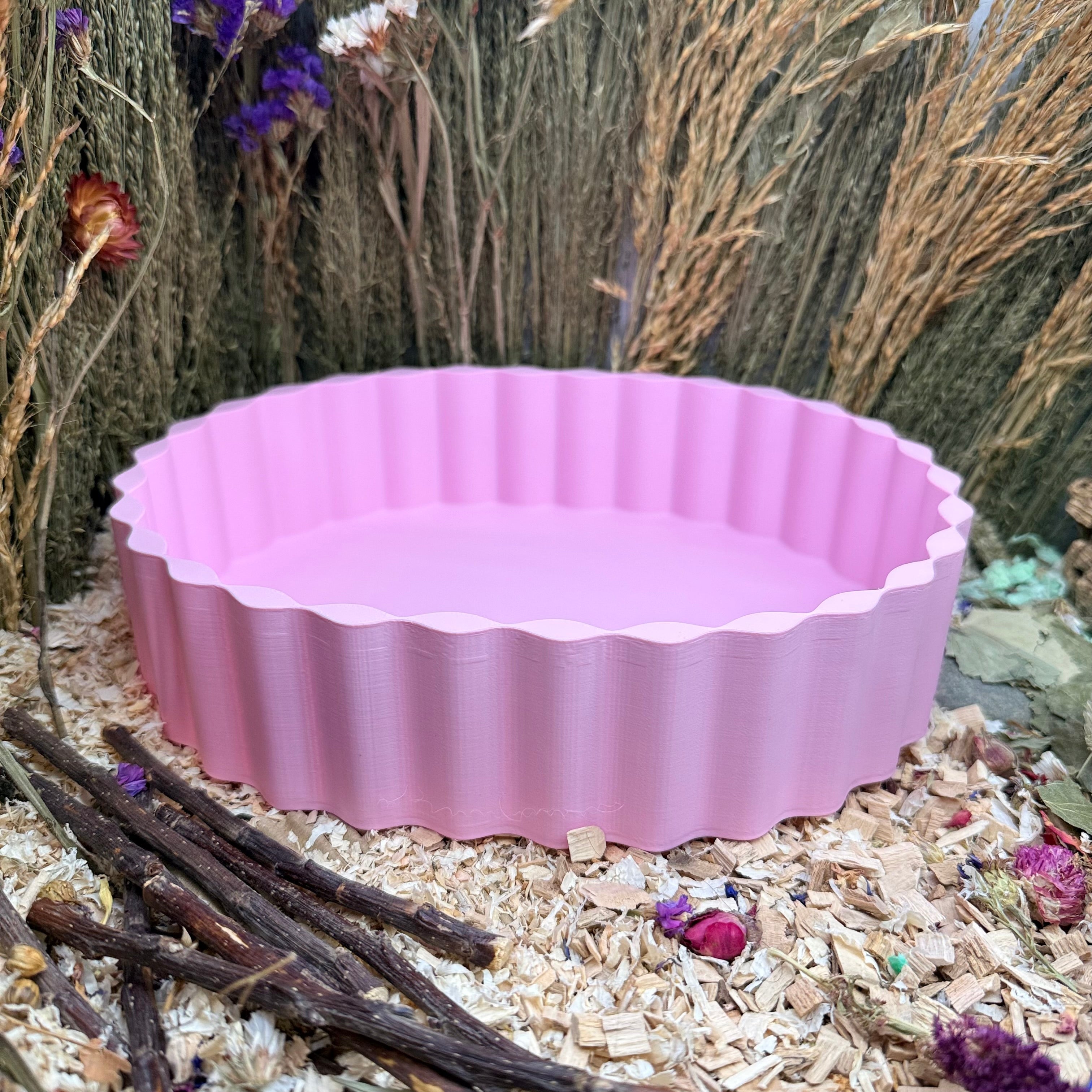 Sand Bath / Dig Box Oval Sand Bath & Dig Box RoseLark Pet Products