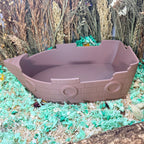 Shipwreck themed hamster dig box