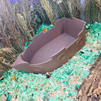 Hamster dig box shaped like a pirate ship